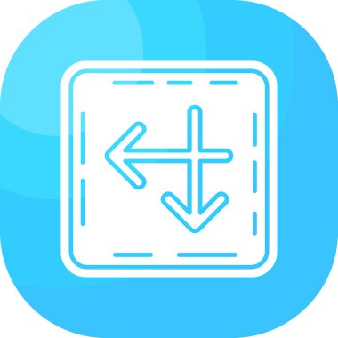 Sağ ok simgesindeki ana hatlı ok beyaz arkaplanda izole edildi. Yön işareti. Yön tabelası. Ok simgesi. vektör