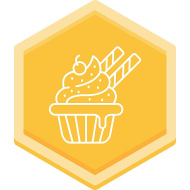 Kek simgesinin vektör illüstrasyonu