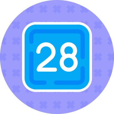 8 numaralı web simgesi vektör illüstrasyonu