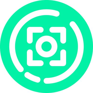 Kamera. Web simgesi basit illüstrasyon