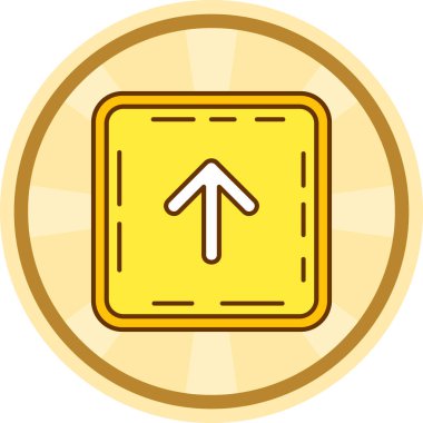 Altın simgenin vektör illüstrasyonu