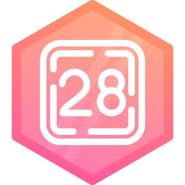 Takvim simgesinin vektör illüstrasyonu