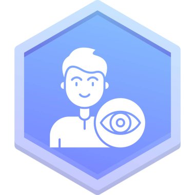 Göz simgesi vektör illüstrasyonu