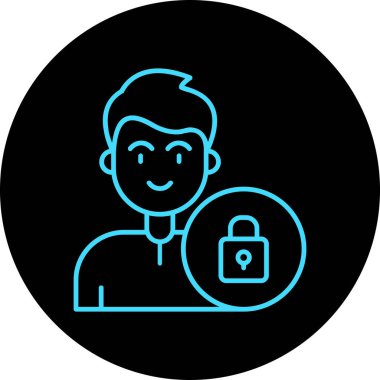 vektör avatar simgesi, vektör illüstrasyonu