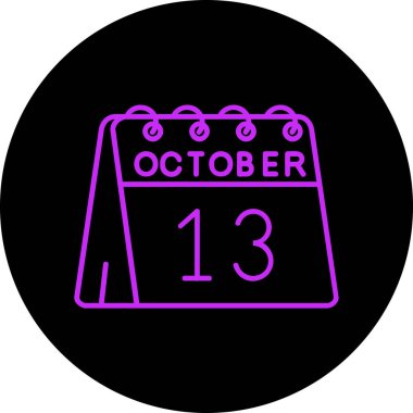 Tarih için kişisel takvimi olan illüstrasyon