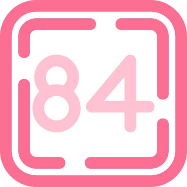 Bir takvim simgesinin vektör illüstrasyonu