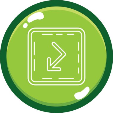 Eğilim biçimi izole edilmiş arkaplanda ok simgesi