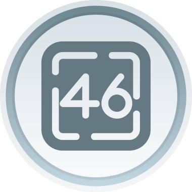 Yumuşak mavi arkaplanda izole edilmiş 45 + simge modayı