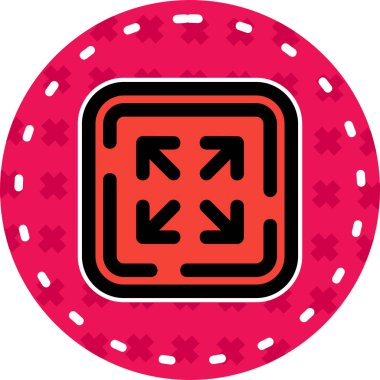 Çin Yeni Yıl simgesi ile doldurulmuş taslak biçimi