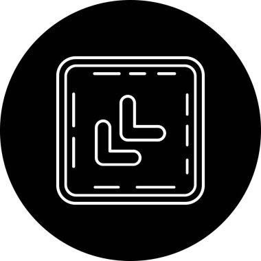 Bir harita simgesinin vektör illüstrasyonu