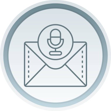 Bir ileti simgesinin vektör illüstrasyonu