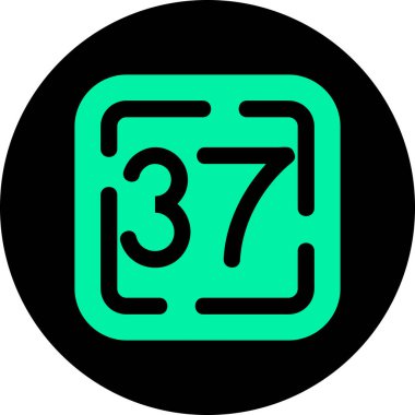 Takvim simgesi, vektör çizimi