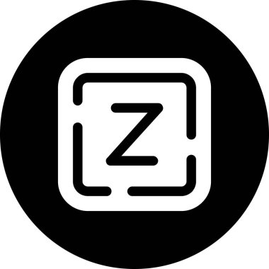 Tek bir simgenin vektör illüstrasyonu