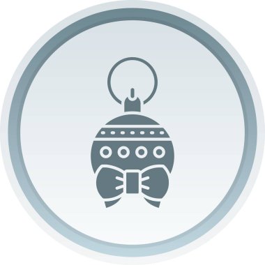 Noel süslemeleri, Noel baloları ikonu. düz tasarım