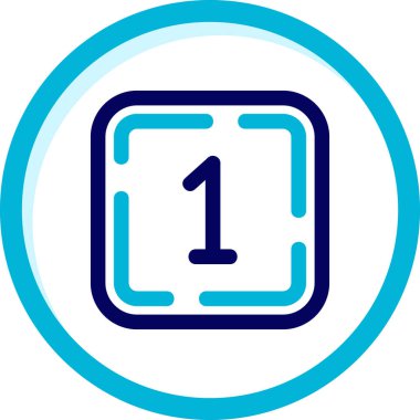 Bir numara işareti simgesi