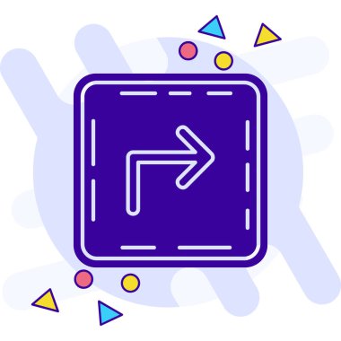 ok simgesi vektör illüstrasyonu