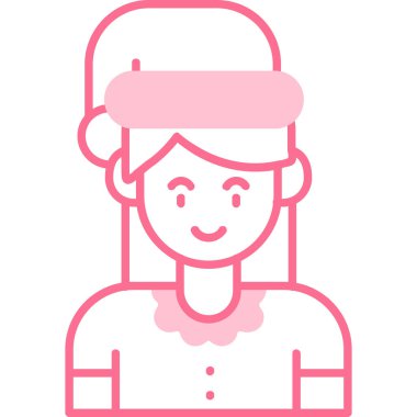 kadın simgesi, vektör illüstrasyonu