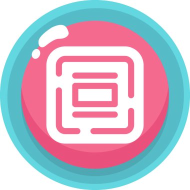 Tek bir simgenin vektör illüstrasyonu