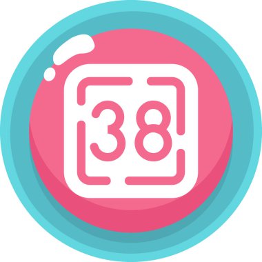 Takvim. Web simgesi basit illüstrasyon