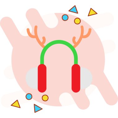 kulaklık simgesi vektör illüstrasyonu