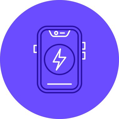 Akıllı telefon simgesinin vektör illüstrasyonu