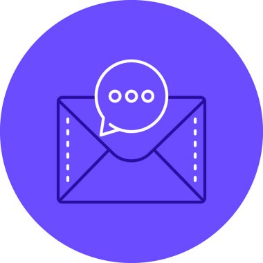 Vektör E- posta simgesi illüstrasyonu