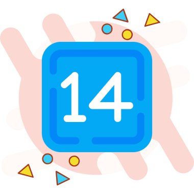 Takvim simgesi vektör illüstrasyonu