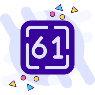 8. satır takvim simgesi gri arkaplanda izole edildi. Sekizinci yıldönümü. Doğum günün kutlu olsun. Doğum günün kutlu olsun. Renkli taslak konsepti. vektör.