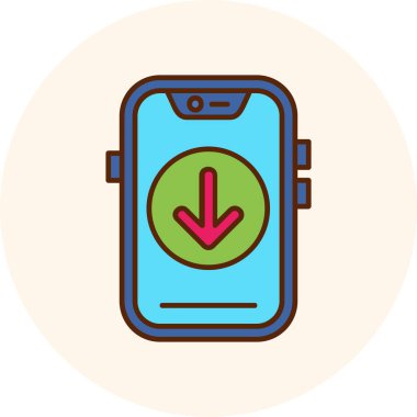 smartwatch simge vektör çizimi.