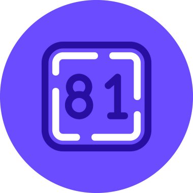 6 numaralı işaret simgesi. vektör illüstrasyonu