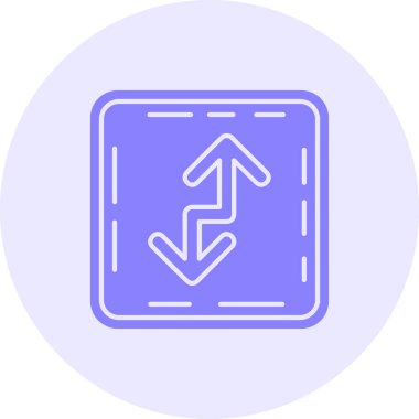 Yön ok ikonu vektör illüstrasyonu