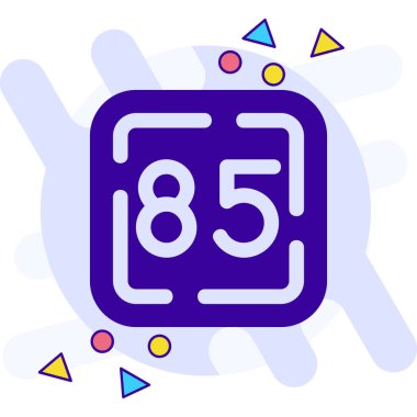 8 numara simgesi, vektör illüstrasyon tasarımı