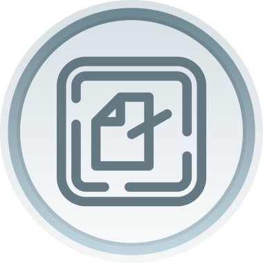 Beyaz simgenin vektör simgesi