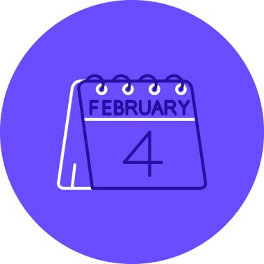 Takvim simgesinin vektör illüstrasyonu