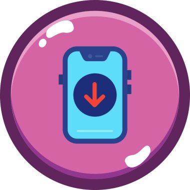 Pil. Web simgesi basit illüstrasyon