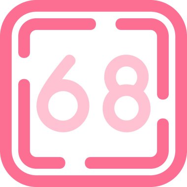 8 numaralı simge işaret vektör çizimi