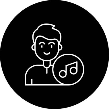 İnsan simgesinin vektör illüstrasyonu