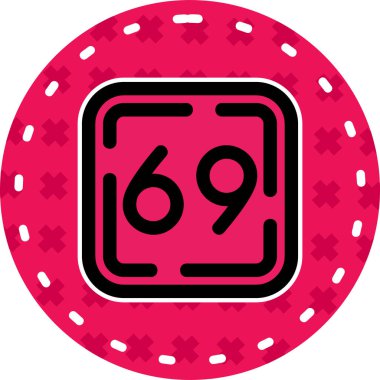 Tek bir simgenin vektör illüstrasyonu