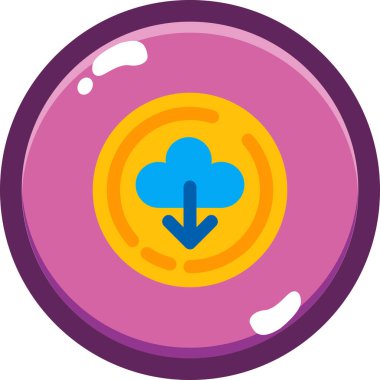 Gezegenin bir simgesinin vektör çizimi