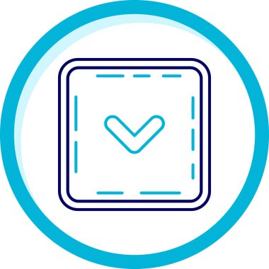 İşaret simgesini işaretle. Web için işaretli vektör simgelerinin özet çizimi