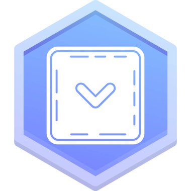 Kontrol listesi. Web simgesi basit illüstrasyon