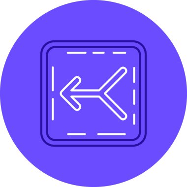 Yol işaretinin vektör illüstrasyonu