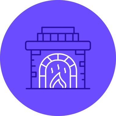 Bina. Web simgesi basit illüstrasyon