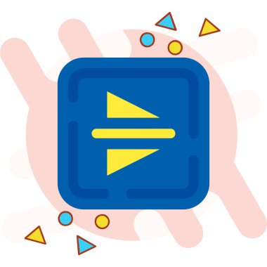 El ikonu. düz tasarım biçim vektör çizimi