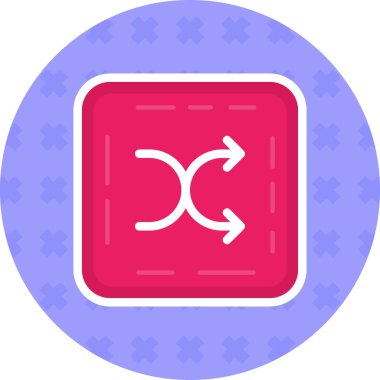 ok simgesi, basit vektör illüstrasyonu