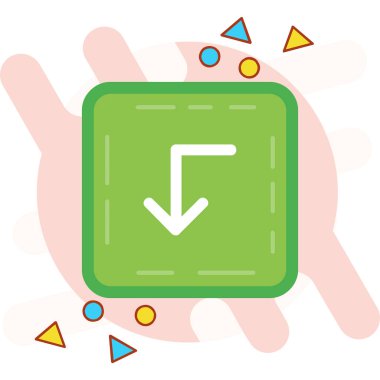 ok simgesi, vektör illüstrasyonu