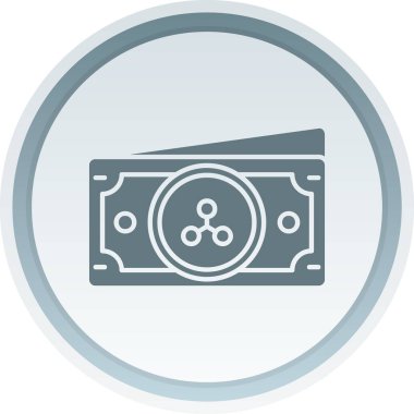 Para için. Web simgesi basit illüstrasyon