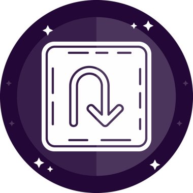 Modern bir işaretin vektör illüstrasyonu