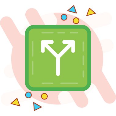 yön ikonu vektör illüstrasyonu