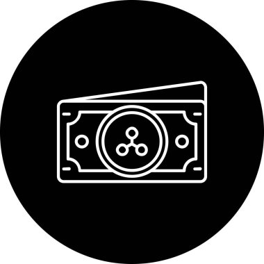 Para için. Web simgesi basit illüstrasyon